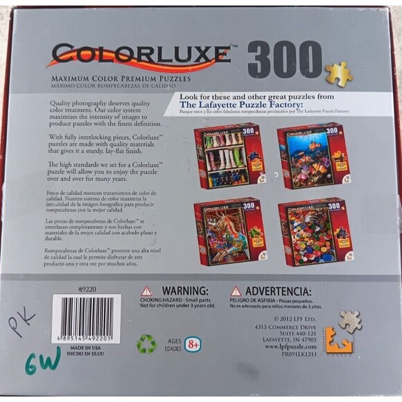 Colorful Rubber Boots 300 Piece Jigsaw Puzzle 18" x 24" by Colorluxe - Picture 3 of 4